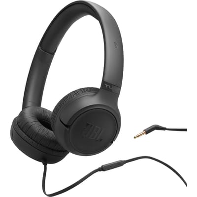 JBL Tune 530 - Bedrade On-ear Koptelefoon - Hoofdtelefoon met Kabel & Microfoon - 3.5 mm Aansluiting - JBL Pure Bass - Voor iPhone, Samsung, Tablet & Laptop - Zwart