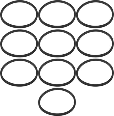 Dailygoods- Cassette Tape Riem 10 Stuks - Rubber - Diameter 25 mm