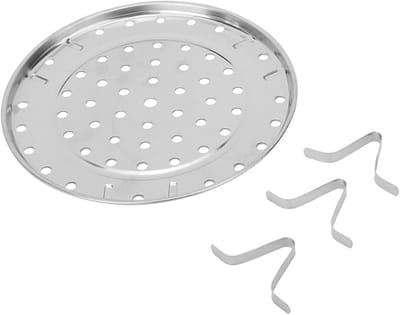 Roestvrijstalen stoomhouder - Stoommand - Koken en stomen - Verhoogde beugel - 24 CM - Zilver
