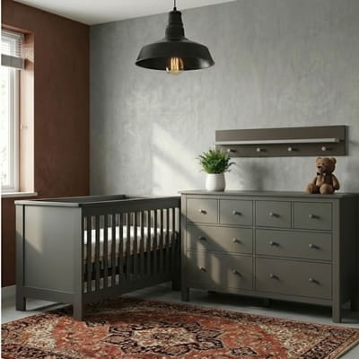 Born Lucky Barolo Bretagne Babykamer 2-Delig – Ledikant en Commode – Vanaf Geboorte tot ca. 2,5 Jaar