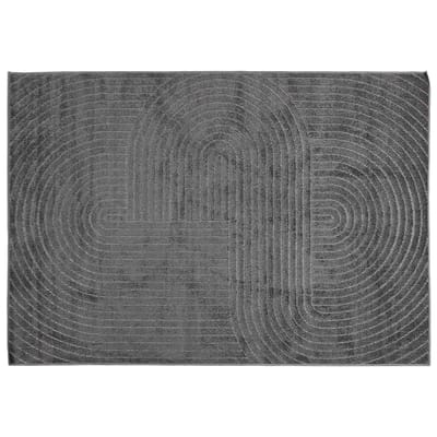 vidaXL - Binnen- - en - buitenkleed - PALMERAS - Antraciet - 170 - x - 120 - cm