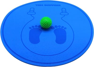 Springmat - Trainingsmat Fitness - Vloer Beschermen - Schokabsorberend TPE - 58 x 58 cm - Willekeurige kleur