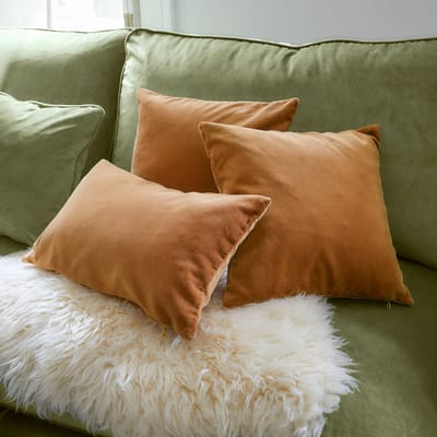LOBERON Kussenhoes set van 3 Shahrine roodbruin