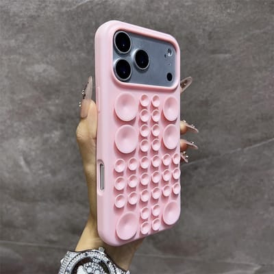 Schokbestendige Ronde Zuignap Siliconen Telefoonhoesje Voor iPhone 17 Pro Max 16 15 14 Sterke Adsorptie Multifunctioneel Zacht Hoesje iPhone 14 gray