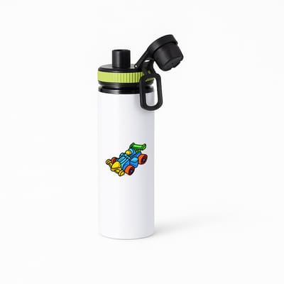 Hacebo® - Racewagen waterfles met draaidop groen - Auto - Autosport liefhebbers - Voertuig - speelgoed auto's - water fles - 850ML