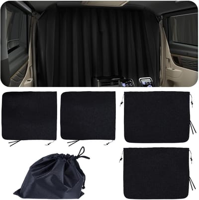 Set van 3 Auto-Privacy-Gordijnen