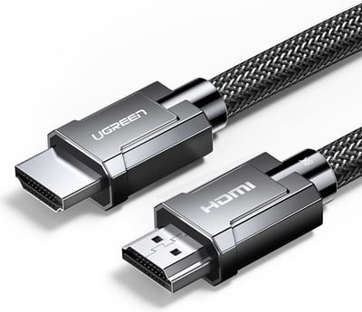 Ugreen - kabel - HDMI 2.1 8K - 60 - Hz / 4K - 120 - Hz - 3D - 48 - Gbps - HDR - VRR - QMS - ALLM - eARC - QFT - 2 - m - grijs - (HD135 - 70321)