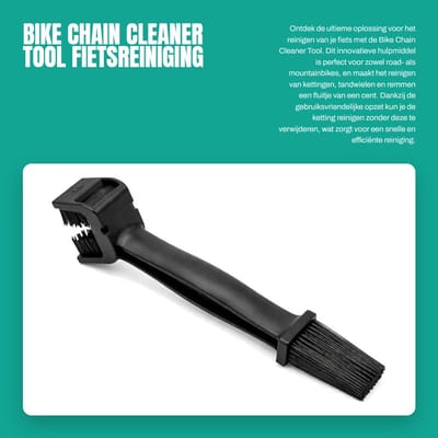 Allecto - Bike Chain Cleaner Tool - Fietsreiniging - Eenvoudig in gebruik - Zwart - Kettingreinigingsborstel - Onderhoud voor fietsen en motoren - ..