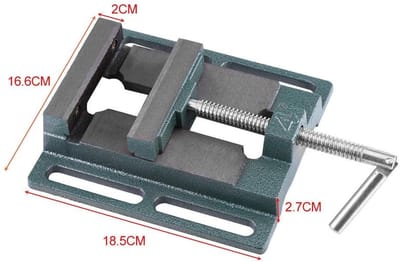 Dailygoods - Freesmachine Klem - Stalen Drukvice voor Precisiewerk - Hoogwaardige Constructie - 4 Inch Formaat - Perfect voor Houtbewerking - Geschikt...