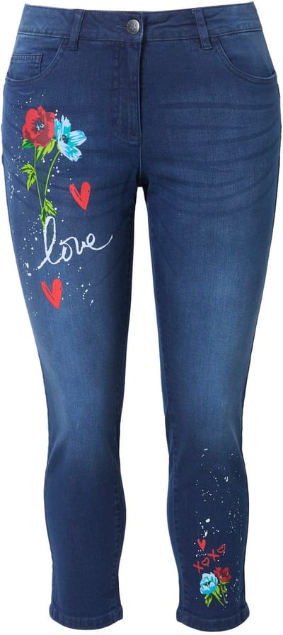 Angel of Style - Dames - PushUp-jeans extra slim ondersteunende shaping-functie - Blue stone - Maat 44