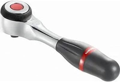 1/4 Inch Ratelsleutel met 360° Draaibare Handgreep en Elastomeer Grip