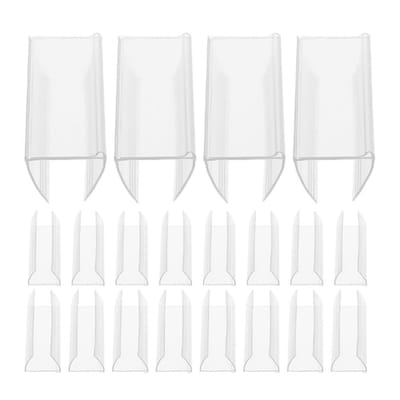 Dailygoods- Prijsbordhouder Antislip - Beweegbare Etikettenhouder - Bordhouder - Clip - 20 Stuks - Robuuste Prestaties