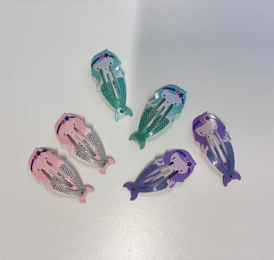 haarspeldjes - kind -zemeermin - meisje - 6 stuks - speldjes haar kinderen