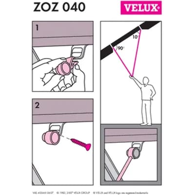 Velux Adapter Voor Bedieningsstang Zoz 040