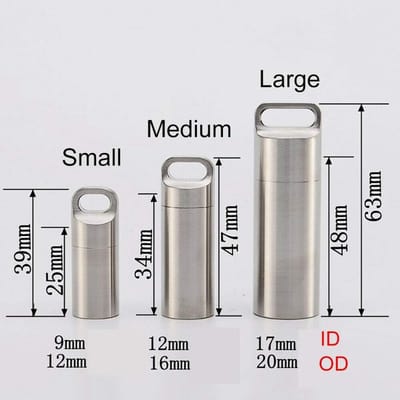 Compacte Waterdichte Pillendoos voor Reizen - Draagbare Metalen Pillenhouder voor Buitenactiviteiten - Ideaal voor Medicijnen en Vitaminen