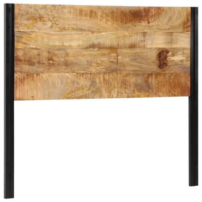 vidaXL - Hoofdeinde - 120 - cm - massief - hout - mango - en - ijzer