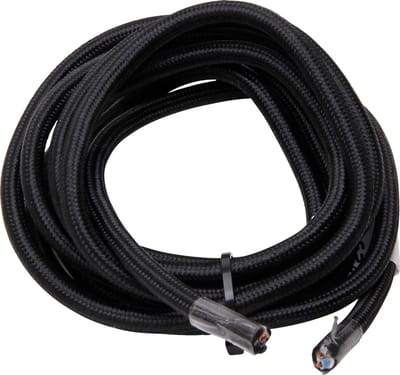 KOPP textielsnoer - linnen mantel - 3 x 0.75 mm² - belastbaar tot 1300 watt - zwart - per meter