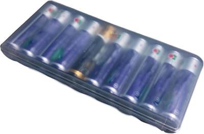 Batterij Container - Batterijhouder Opbergdoos - Batterijen Organiseren - Veiligheidsslot Ontwerp - 107x5x13 cm - Doorzichtig