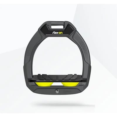 Veiligheidsjockies rijzweken Schuin Grip Antraciet/Zwart/Geel kinder Flex-On Safe-On