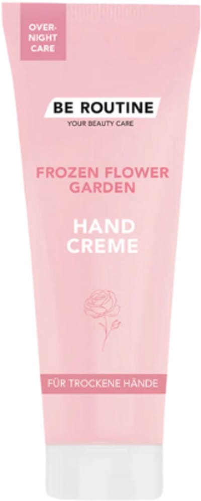 Be Routine Overnight Handcrème - Frozen Flower Garden | 1x 70ml - Sheaboter, Abrikozenpitolie en D-panthenol | Vegan formule - Voor Zachte Handen Dag & Nacht