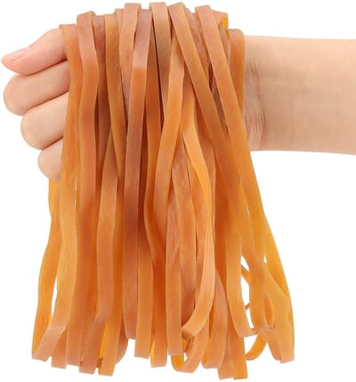 Dailygoody - Elastische banden - Grote dikke rubberen elastieken - 200 stuks - 200 x 4 mm - Kantoorbenodigdheden - Ideaal voor thuis en kantoor -