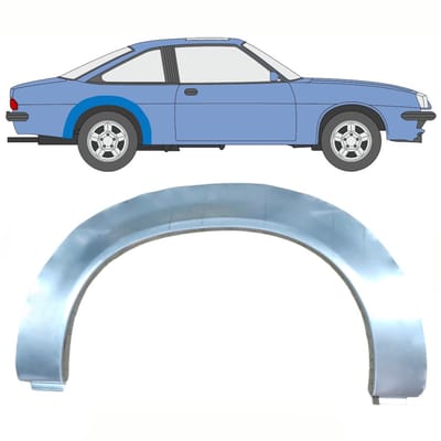 Reparatiepaneel achterspatbord voor Opel Manta B 1975-1988 / Rechts