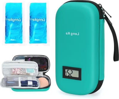 Insuline Koelcase van EVA met Koelpacks - Ideaal voor Diabetes, Reizen en Opslag