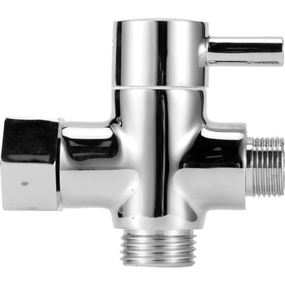 Robinet Mitigeur 3 Voies Valve de Dérivation Pièces pour Douche de Salle de Bain Douchette à Main Tête de Douche Fixe Séparateur d'Eau 3/8 D gray