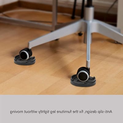 Verstelbare Plastic Meubelverhogers Set van 8 Stuks, Antislip Bedverhogers voor Tafel, Bureau, Bank en Stoelen, Zwart