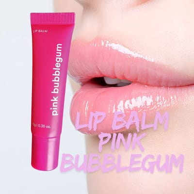 Lip Balm - Set van 2 Stuks - Pink BubbleGum - 10 Gram - Lippen Balsem - Hydrateert Lippen - BubbleGum Smaak
