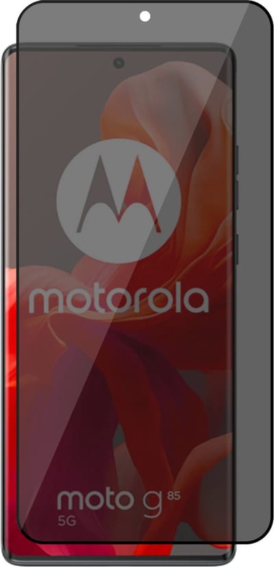 Privacy Screenprotector geschikt voor Motorola Moto G85 - Volledig Dekkend Glas Screen Protector