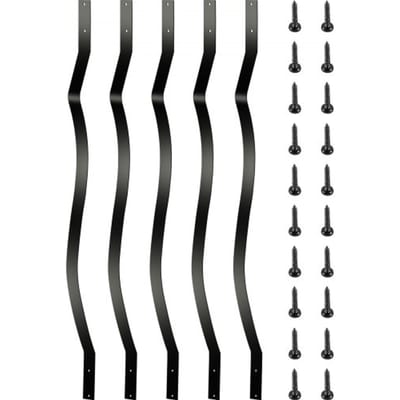 VEVOR Deck Balusters, 51 stuks metalen dekstangen, 32,25" x 1" trapleuningen met schroeven, ijzeren dekleuning voor houten en composiet dekken, stijlvolle leuning voor buitentrappen