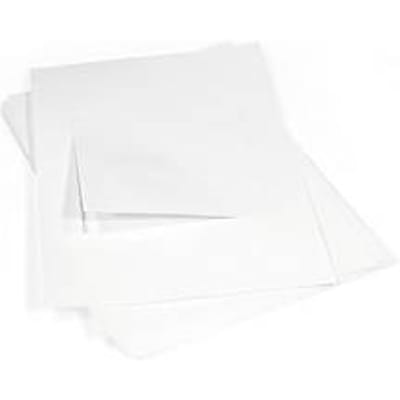 Inlegfolie voor laserprinter, B 150 x H 150 mm (voor 4 afstandhouders), 10 stuks.
