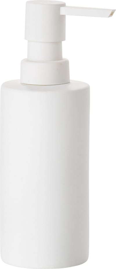 Zone Denmark Solo Zeepdispenser - Zeeppompje Vrijstaand - Zeeppomp voor Badkamer, Keuken & Toilet - Toilet & Badkamer Accessoires - 300 ml - 17,5 x 6 cm - Wit