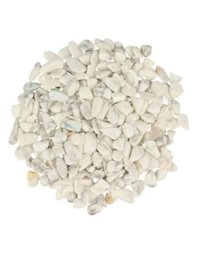 Howliet wit 100 gr. trommelstenen (mt1)