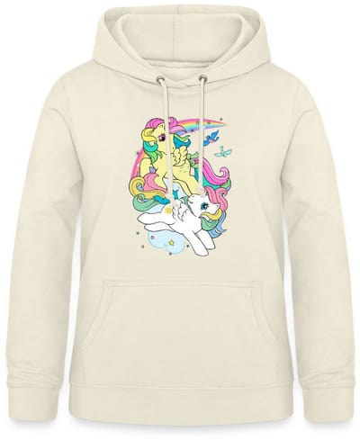 My Little Pony Retro Pony's Met Gekleurde Manen Hoodie Dames