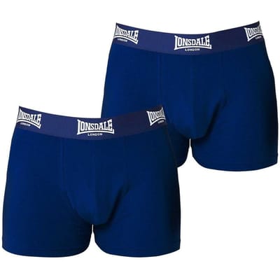 Lonsdale Boxershorts voor heren (Set van 2) (Marine)