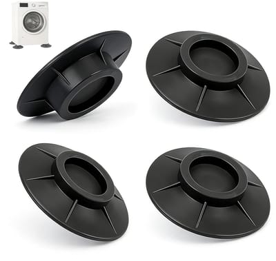 Anti-vibratiepads voor wasmachines - 4 stuks, antislip rubberen en siliconen pads voor schokabsorptie, geluidsreductie en stabiliteit