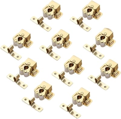Magneetsluiting Kastdeur - Deurstopper Greep - Meubels Bevestigen - Vergrendelingssysteem - 10 Stuks - Goud