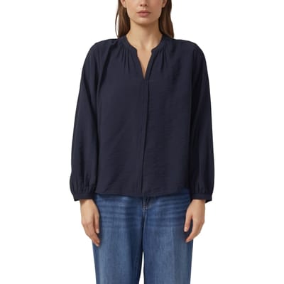 Vloeiende Viscose Blouse met Plissé en All-Over Print Dames s.Oliver