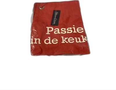 slimline keukenschort rood