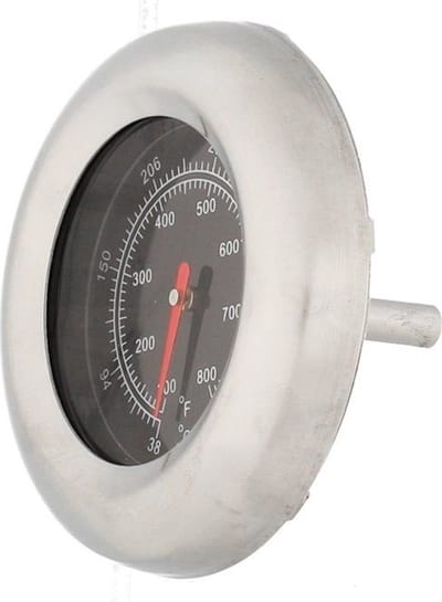 Mustang universele Hoge temperatuur thermometer - meter - Dopdiameter 22,2 mm - Schaal van 38 - 430 graden