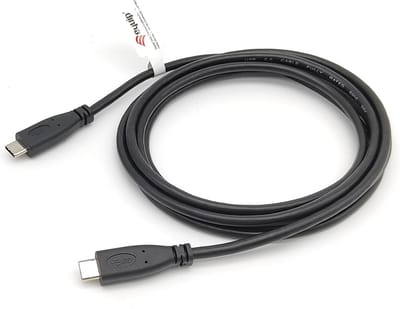 USB-kabel 2 meter USB 2.0 USB C Zwart