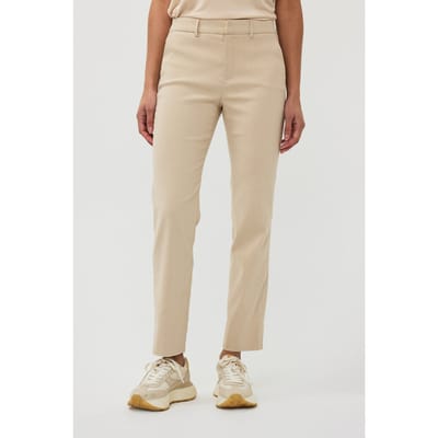 EsQualo Trousers Jacquard Square Sand Maat: 36 | Pantalons Outlet | Dames | Beige