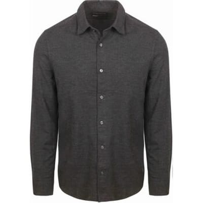 Overhemd Lange Mouw Marc O'Polo Overhemd Flanel Print Antraciet