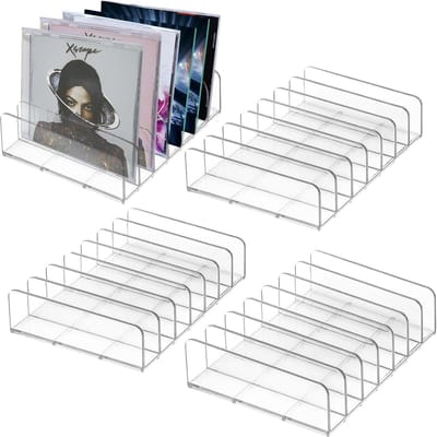 Acryl CD Houder - Opbergrek Presentatie - Media Organisatie - Stapelbaar Ontwerp - 17 x 12.5 x 4 cm - Transparant