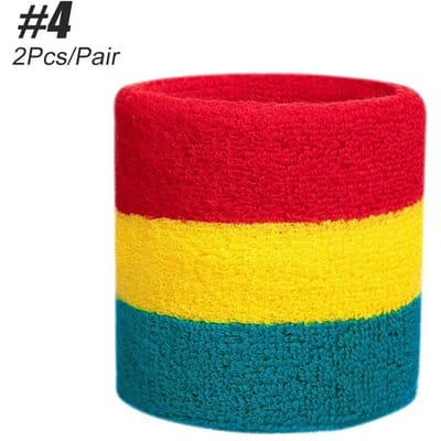1 Paar Zweetbandjes voor Polsen voor Mannen en Vrouwen, Vocht absorberende Dikke Katoenen Banden voor Trainen, Gymnastiek, Basketbal, Voetbal