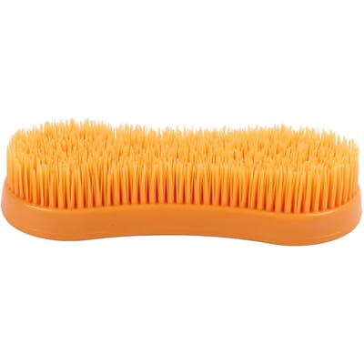 Brosse de nettoyage pour chevaux Brosse douce Multifonctionnelle Portable Toilettage pour animaux de compagnie Brosse de massage Ergonomique pour chevaux orange