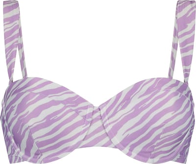 Hunkemöller Dames Badmode Voorgevormde beugel bikinitop Zebra - Paars - maat E85