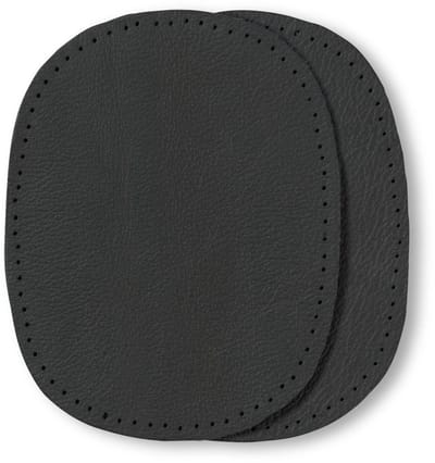 PRYM Patches.nappaleder naaien 10x14 d.grijs 929271 - Prym